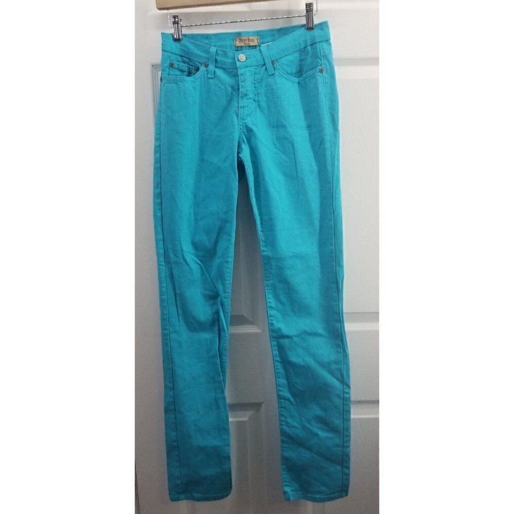 Judy Blue Colored Jeans Bright Blue Skinny Size 7 or 28 X 32